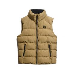 Kurtka puchowa Superdry. Żółte kurtki męskie Superdry., xl, bez wzorów, prążkowane, eleganckie, bez kaptura. Za 457.80 zł.