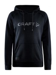Craft CORE Craft hood W — klasyczna bluza z kapturem – Black. Czarne bluzy z kapturem damskie Craft, xs, z bawełny. Za 300.00 zł.