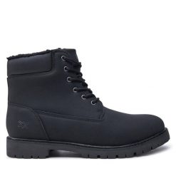 Trapery Mjuka. Czarne buty zimowe męskie Mjuka, bez zapięcia. Za 229.99 zł.