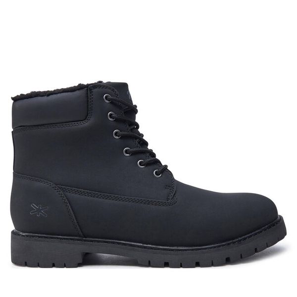 Trapery Mjuka. Czarne buty zimowe męskie Mjuka, bez zapięcia. Za 229.99 zł.