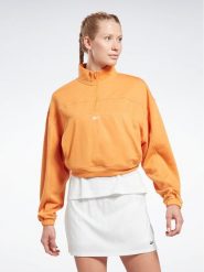Reebok Bluza Workout Ready HT6043 Pomarańczowy Relaxed Fit. Brązowe bluzy bez kaptura damskie Reebok, m, bez wzorów, z bawełny, bez ramiączek, bez kaptura. Za 129.99 zł.
