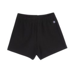 Spodenki treningowe damskie Champion Shorts. Czarne szorty damskie CHAMPION, bez wzorów, z bawełny. W wyprzedaży za 116.00 zł.