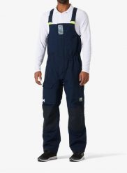 Spodnie żeglarskie męskie Helly Hansen Pier 4.0 Bib. Niebieskie spodnie materiałowe męskie Helly Hansen, bez wzorów, z materiału. Za 999.00 zł.