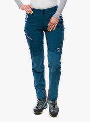 Spodnie damskie La Sportiva Chengalo Pant. Niebieskie spodnie materiałowe damskie La Sportiva, bez wzorów. Za 839.05 zł.