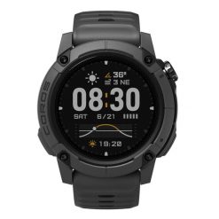 Zegarek GPS Coros Nomad do aktywności na świeżym powietrzu i wędkowania. Szare, cyfrowe zegarki damskie COROS, szklane. Za 1,599.00 zł.