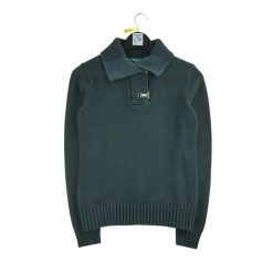 Damski czarny sweter. Czarne swetry klasyczne damskie Ralph Lauren, l, z materiału, bez kołnierzyka. Za 85.16 zł.