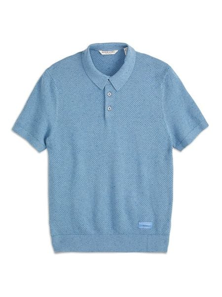 Scotch & Soda Koszulka polo w kolorze błękitnym rozmiar: L. Niebieskie koszulki polo męskie Scotch & Soda, l, bez wzorów, z bawełny, bez ramiączek. Za 165.71 zł.