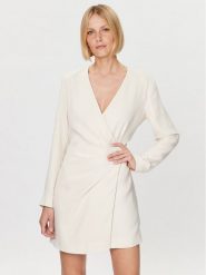 DKNY Sukienka koktajlowa P3ABNQ98 Écru Regular Fit. Sukienki damskie DKNY, xl, bez wzorów, z syntetyku, wizytowe, bez kołnierzyka, bez ramiączek. Za 1,329.00 zł.