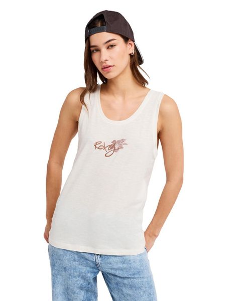 Koszulka Vest Top damska DREAM OASIS. Białe t-shirty damskie Roxy, m, bez wzorów, z bawełny, bez kołnierzyka. Za 109.99 zł.