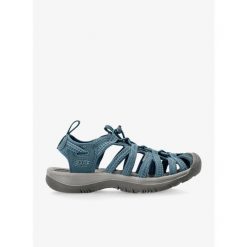 Sandały trekkingowe damskie Keen Whisper. Niebieskie obuwie trekkingowe damskie Keen, bez wzorów, bez obcasa. Za 350.99 zł.