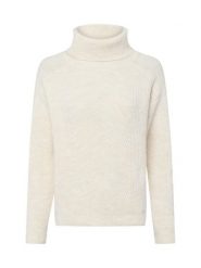 More & More sweter z golfem Kobiety Sztuczne włókno niebieski, 46. Niebieskie golfy damskie MORE & MORE, bez wzorów, z dzianiny, bez ramiączek. Za 229.95 zł.