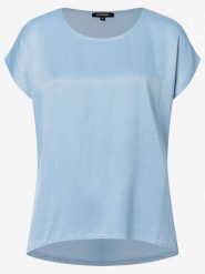 More & More Koszulka w kolorze błękitnym rozmiar: 40. Niebieskie bluzki damskie MORE & MORE, bez wzorów, bez kołnierzyka. Za 95.69 zł.