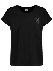 Sublevel Koszulka "Lina" w kolorze czarnym rozmiar: S. Czarne bluzki damskie Sublevel, s, bez wzorów, z bawełny, bez kołnierzyka, bez ramiączek. Za 43.57 zł.