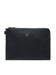 Guess Saszetka PMBASA P5235 Czarny. Czarne saszetki męskie Guess, ze skóry. Za 279.99 zł.