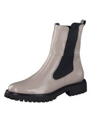 Paul Green Skórzane sztyblety w kolorze szaro-czarnym rozmiar: 38. Czarne botki damskie Paul Green, sportowe, bez obcasa, bez zapięcia. Za 190.97 zł.