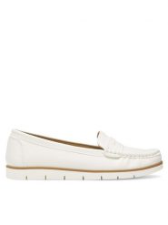 Clara Barson Mokasyny WYL3648-1 Biały. Białe mokasyny damskie Clara Barson, z materiału. Za 119.99 zł.