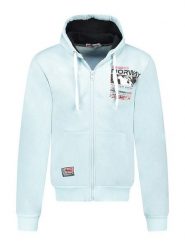 Geographical Norway Bluza "Golme" w kolorze błękitnym rozmiar: XL. Niebieskie bluzy z kapturem męskie Geographical Norway, xl. Za 134.85 zł.