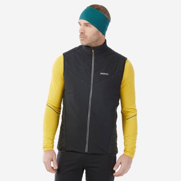 Kamizelka do narciarstwa biegowego męska Inovik XC S 100. Czarne kamizelki męskie INOVIK, m, z elastanu. Za 219.99 zł.
