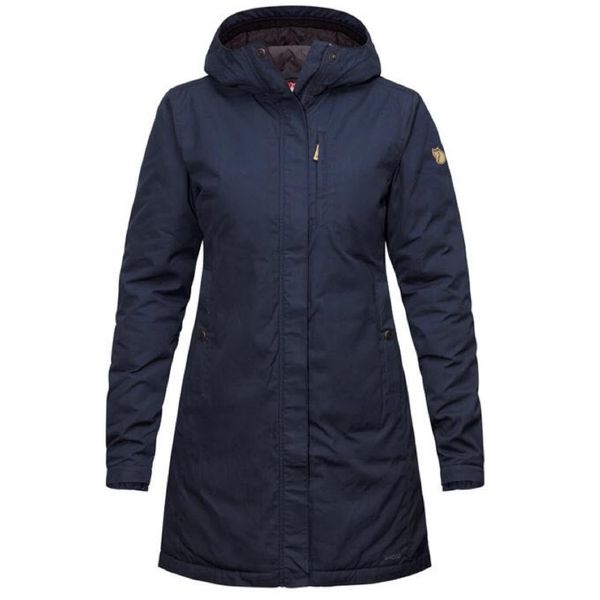 Płaszcz damski Fjallraven Kiruna Padded Parka. Niebieskie płaszcze damskie Fjällräven, uniwersalny, bez wzorów, z puchu, sportowe. Za 1,406.99 zł.