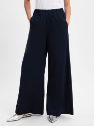 Marie Lund Letnie spodnie Kobiety Bawełna niebieski, 36. Niebieskie spodnie materiałowe damskie Marie Lund, bez wzorów, z bawełny, retro. Za 229.95 zł.