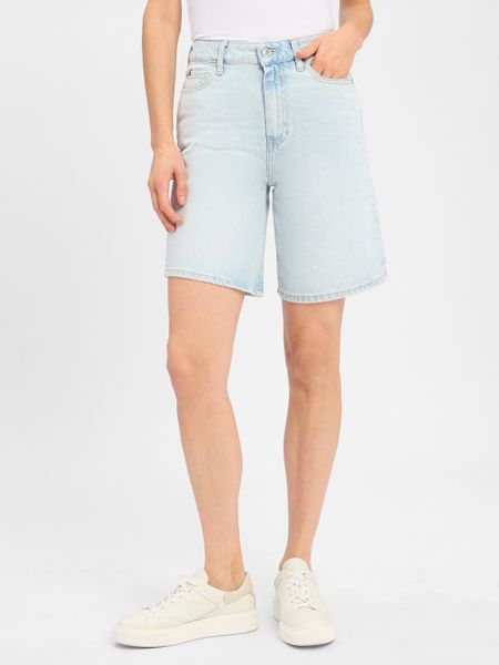 Tommy Hilfiger dżinsowe szorty bermudy Kobiety Bawełna niebieski, 29. Niebieskie szorty damskie Tommy Hilfiger, bez wzorów, z bawełny, eleganckie. Za 379.95 zł.