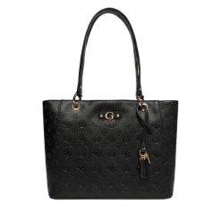 Torebka Guess. Czarne torebki klasyczne damskie Guess, z aplikacjami, bez dodatków. Za 679.99 zł.