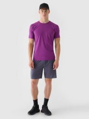 4F Spodenki treningowe szybkoschnące męskie 4F x Robert Lewandowski - szare S. Szare szorty sportowe męskie 4f, m, z dzianiny. W wyprzedaży za 129.99 zł.