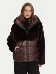 Blauer Futro 25WBLDC02178 Brązowy Regular Fit. Brązowe futra damskie Blauer, m. Za 1,289.00 zł.
