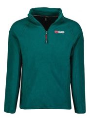 Geographical Norway Bluza polarowa "Tug" w kolorze ciemnozielonym rozmiar: XXL. Zielone bluzy bez kaptura męskie Geographical Norway, xxl, z materiału. Za 79.21 zł.