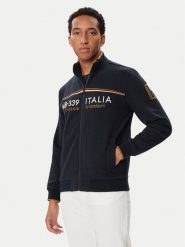 Aeronautica Militare Bluza 262FE2133UF00662 Granatowy Regular Fit. Niebieskie bluzy bez kaptura męskie AERONAUTICA MILITARE, m. Za 749.99 zł.