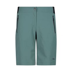 Szorty damskie turystyczne CMP 34T5066. Zielone szorty damskie CMP, bez wzorów, sportowe. Za 290.50 zł.