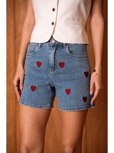 Joséfine Szorty dżinsowe "My Love" w kolorze niebieskim rozmiar: 34. Niebieskie szorty damskie Joséfine, bez wzorów, klasyczne. Za 169.95 zł.