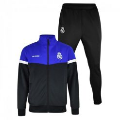 Real Madryt dres piłkarski tracksuit N28 junior wielokolorowy. Spodnie dresowe damskie Real Madrid, bez wzorów, z dresówki. Za 299.00 zł.