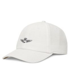 Czapka z daszkiem Aeronautica Militare. Białe czapki męskie AERONAUTICA MILITARE, bez wzorów. Za 269.99 zł.