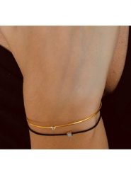 Les Petites Précieuses Bransoletka z diamentami rozmiar: onesize. Czarne bransoletki damskie Les Petites Précieuses, srebrne. Za 126.75 zł.