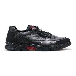 Czarne sportowe buty męskie. Czarne buty sportowe na co dzień męskie bez zapięcia. Za 181.89 zł.