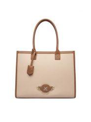 Nine West Torebka EO-Mulberry Grace-LDA8450 Beżowy. Brązowe torebki klasyczne damskie Nine West, bez wzorów, z materiału, bez dodatków. Za 329.99 zł.