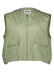 ONLY Kamizelka w kolorze zielonym rozmiar: XL. Zielone kamizelki damskie Only, xl, z bawełny. Za 129.95 zł.