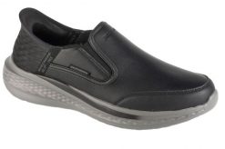 Buty sportowe Sneakersy męskie, Slip-Ins: Slade. Czarne buty sportowe na co dzień męskie Skechers, z materiału, bez zapięcia, trekkingowe. Za 389.99 zł.