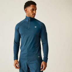 Bluza turystyczna męska Dare 2B Fuse Up II termoaktywna. Niebieskie bluzy bez kaptura męskie Dare 2b, m. W wyprzedaży za 139.99 zł.