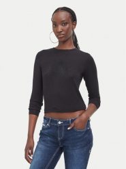Juicy Couture Bluzka JCWCT226328 Czarny Regular Fit. Czarne bluzki damskie Juicy Couture, xl, bez wzorów, z wiskozy, bez kołnierzyka, bez ramiączek. Za 199.99 zł.