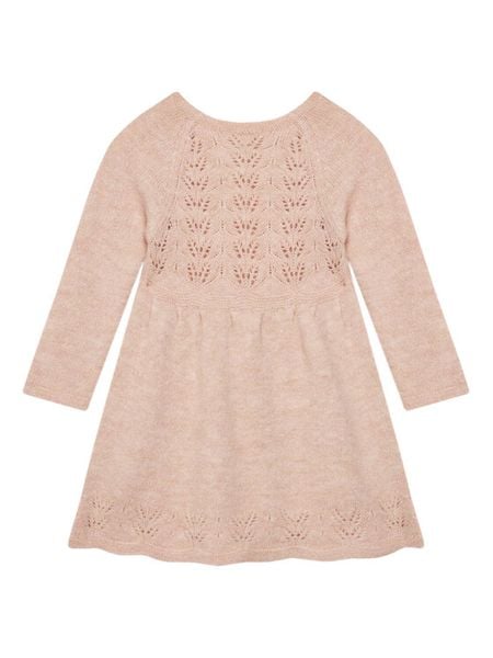 United Colors Of Benetton Sukienka dzianinowa 1055GV001 Różowy Regular Fit. Czerwone sukienki dziewczęce United Colors Of Benetton, bez wzorów, z dzianiny, bez ramiączek. Za 119.99 zł.