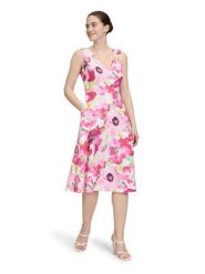 Vera Mont Sukienka w kolorze kremowo-jasnoróżowym rozmiar: 38. Brązowe sukienki damskie Vera Mont, bez wzorów, bez kołnierzyka, bez ramiączek, midi. Za 260.99 zł.