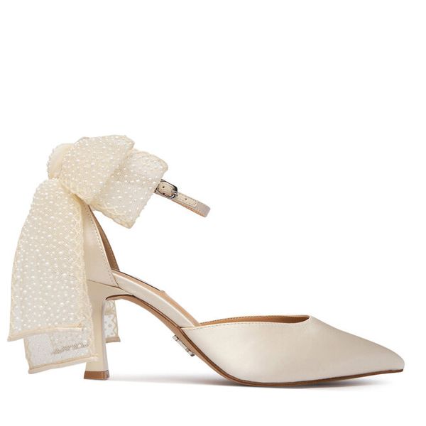 Szpilki Steve Madden. Białe szpilki Steve Madden, bez wzorów, bez obcasa. Za 729.99 zł.