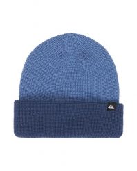 Czapka z mankietem dla Mężczyzn PERFORMER CONTRAST Niebieski. Niebieskie czapki męskie Quiksilver, bez wzorów, z materiału. Za 109.99 zł.