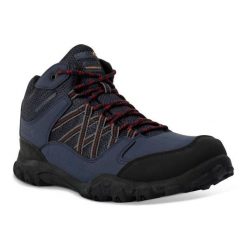 Buty trekkingowe męskie Edgepoint Mid Regatta. Niebieskie buty trekkingowe męskie Regatta, z gumy, bez zapięcia, trekkingowe. Za 214.00 zł.