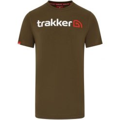 Koszulka Męska Wędkarska T-Shirt Logo Trakker Cr Logo Bawełna. Brązowe t-shirty męskie TRAKKER, l, bez wzorów, z bawełny, bez kołnierzyka. Za 99.99 zł.