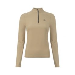 Damska koszulka do jazdy konnej Cavallo Cavalrakel. Brązowe t-shirty damskie CAVALLO, bez wzorów, bez kołnierzyka. W wyprzedaży za 297.50 zł.