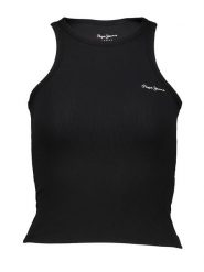 Pepe Jeans Top w kolorze czarnym rozmiar: L. Czarne topy damskie Pepe Jeans, l, bez wzorów, z jeansu, bez ramiączek. Za 57.06 zł.