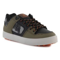 Buty DC Pure Wnt M ADYS300151-KON zielone. Zielone buty sportowe na co dzień męskie z gumy, bez zapięcia. Za 544.84 zł.